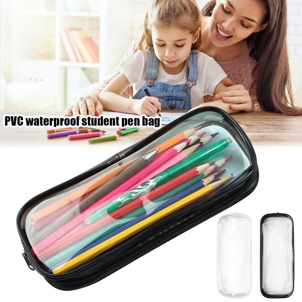 Túi Đựng Bút Trong Suốt Sức Chứa Lớn Sắp Xếp Gọn Gàng Cho Văn Phòng