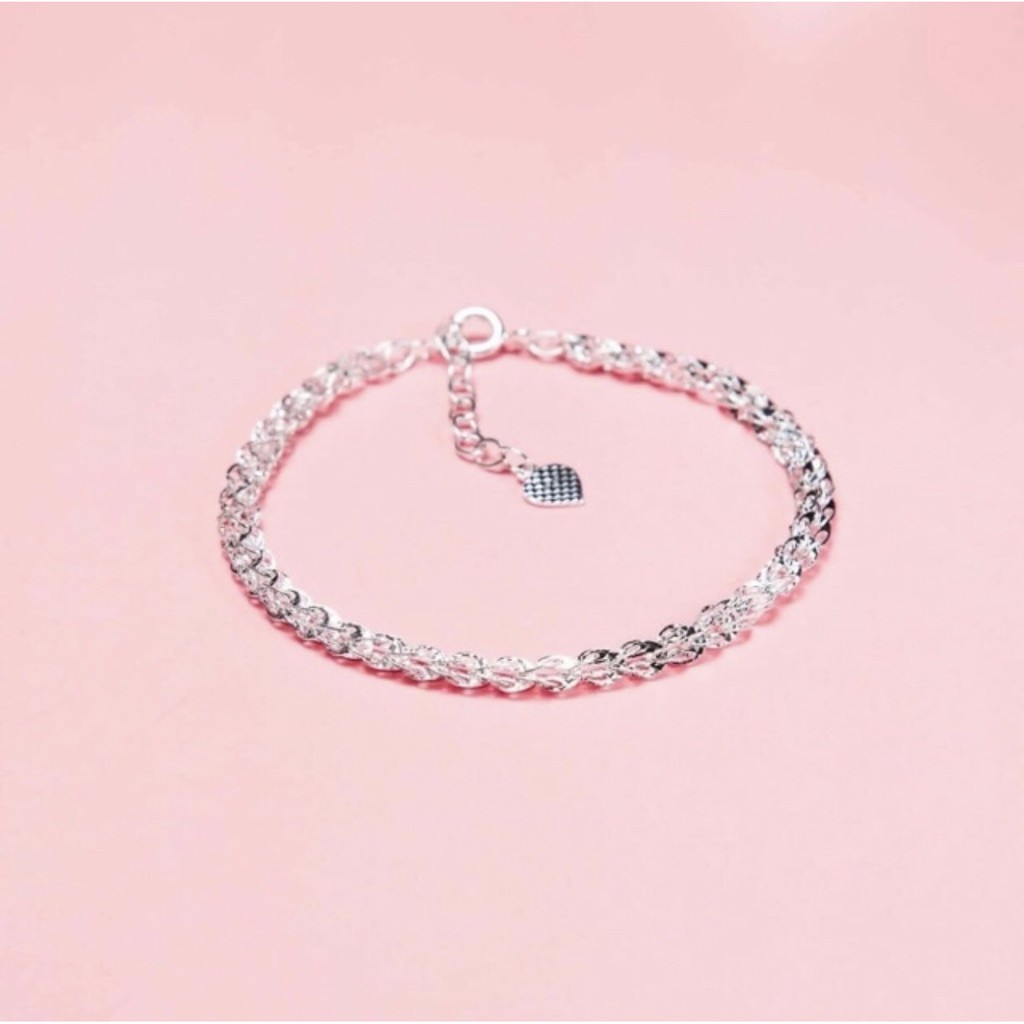Lắc tay bạc nữ TLEE mẫu đuôi phụng mềm mại nữ tính TleeJewelry LT0103