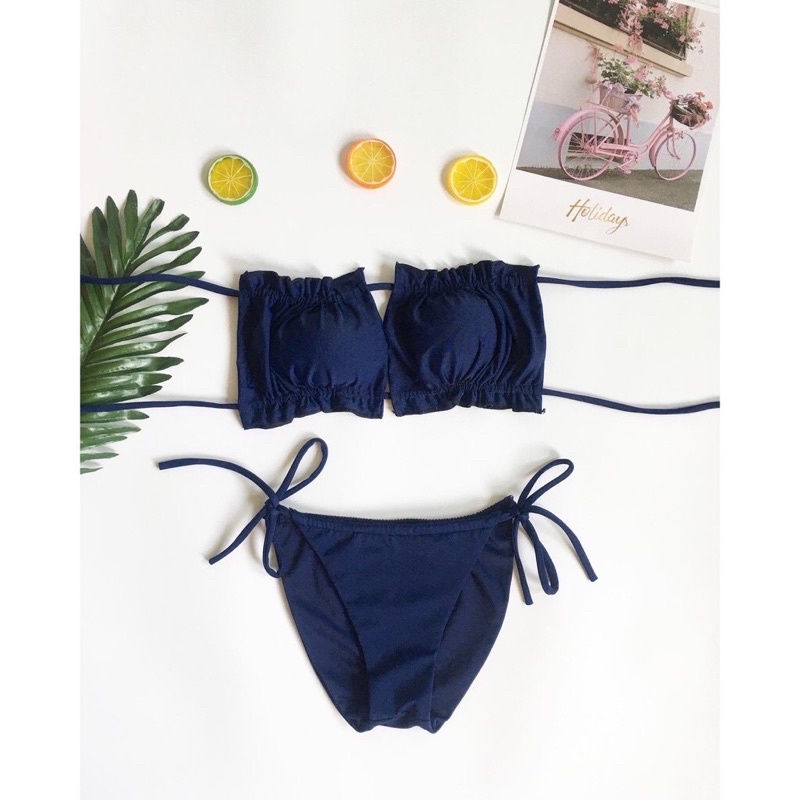 [Hàng Sẵn Hình Thật Full Màu ] Bikini 2 mảnh kiểu dáng vuông diện mùa hè