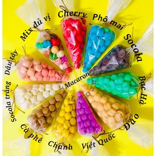 Bánh MACARON -32viên mini(Bánh kết hợp với mứt trái cây - giảm độ ngọt)