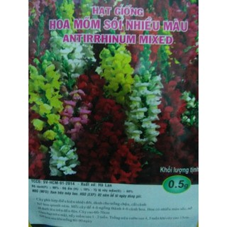 Hạt giống hoa Mõm Sói nhiều màu Hà Lan- gói 0.5gr