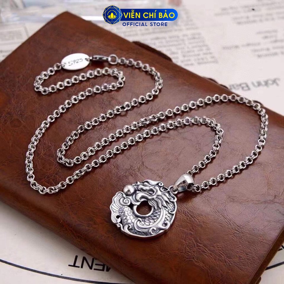 Dây chuyền bạc nữ xích đôi chất liệu bạc 925 thời trang phụ kiện trang sức nữ thương hiệu Viễn Chí Bảo D100265-60