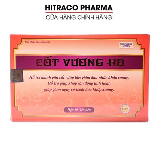 Cốt Vương HD mạnh gân cốt, giảm đau nhức xương khớp, thoái hóa khớp Hộp 30 viên [Cốt Vương HD]
