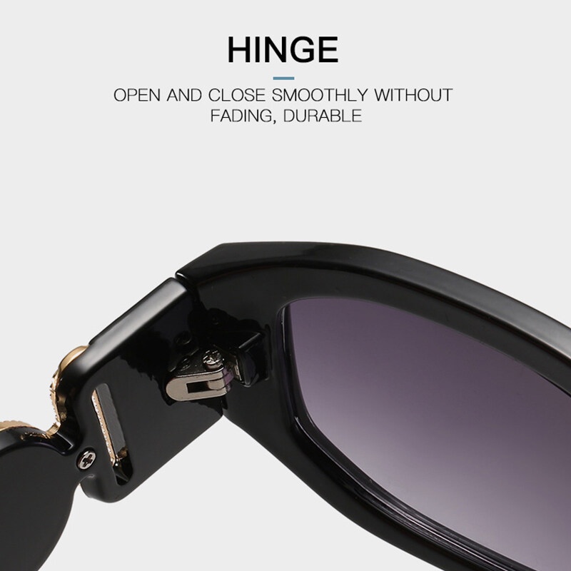 Kính Mát Mắt Mèo Gọng Vuông Nhỏ Thời Trang Unisex