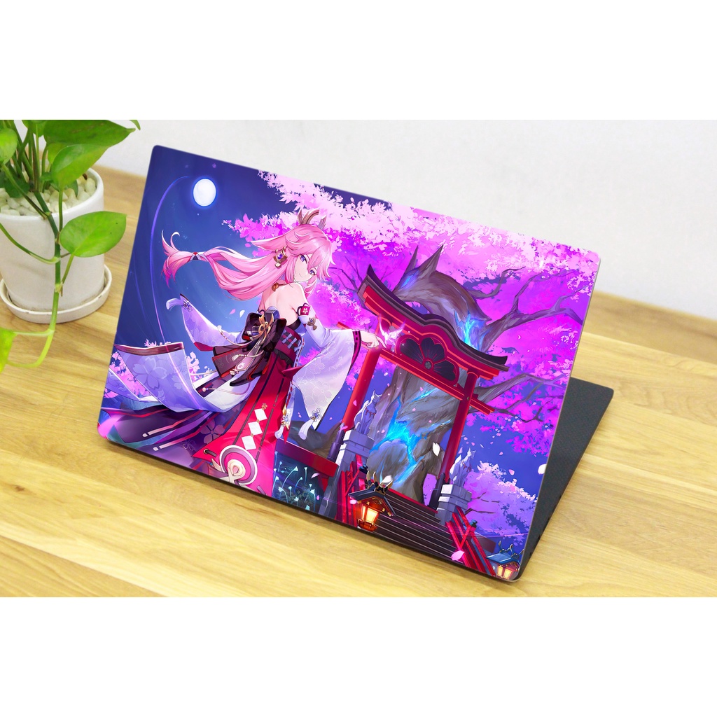 Skin Laptop In Hình Genshin Impact Dành Cho Các Dòng Máy Dell Hp Asus Msi Acer Lenovo Macbook Theo Yêu Cầu