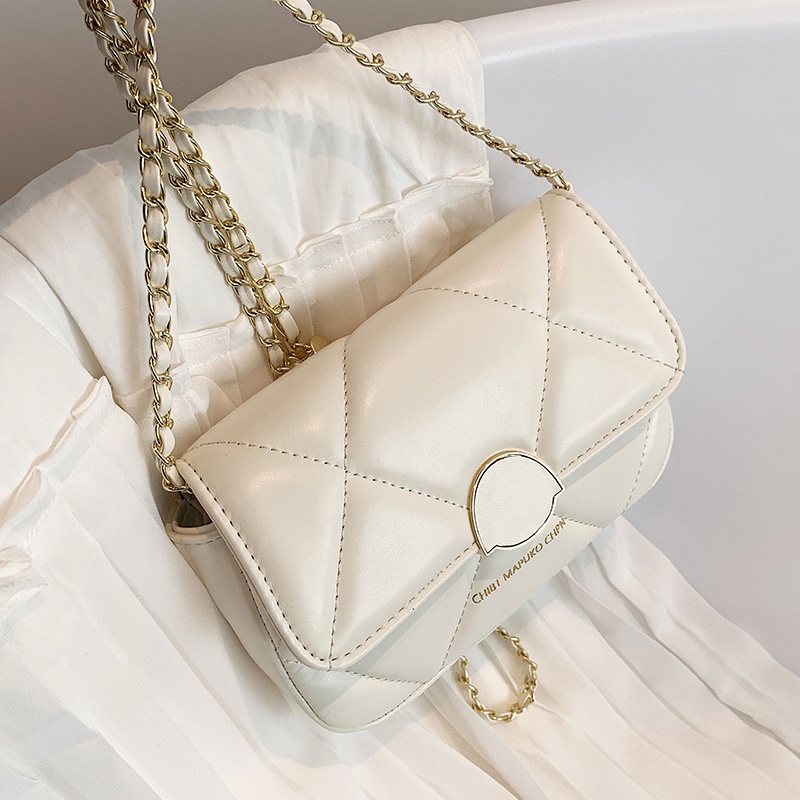 Túi đeo vai IELGY họa tiết hình thoi cao cấp thời trang cho nữ