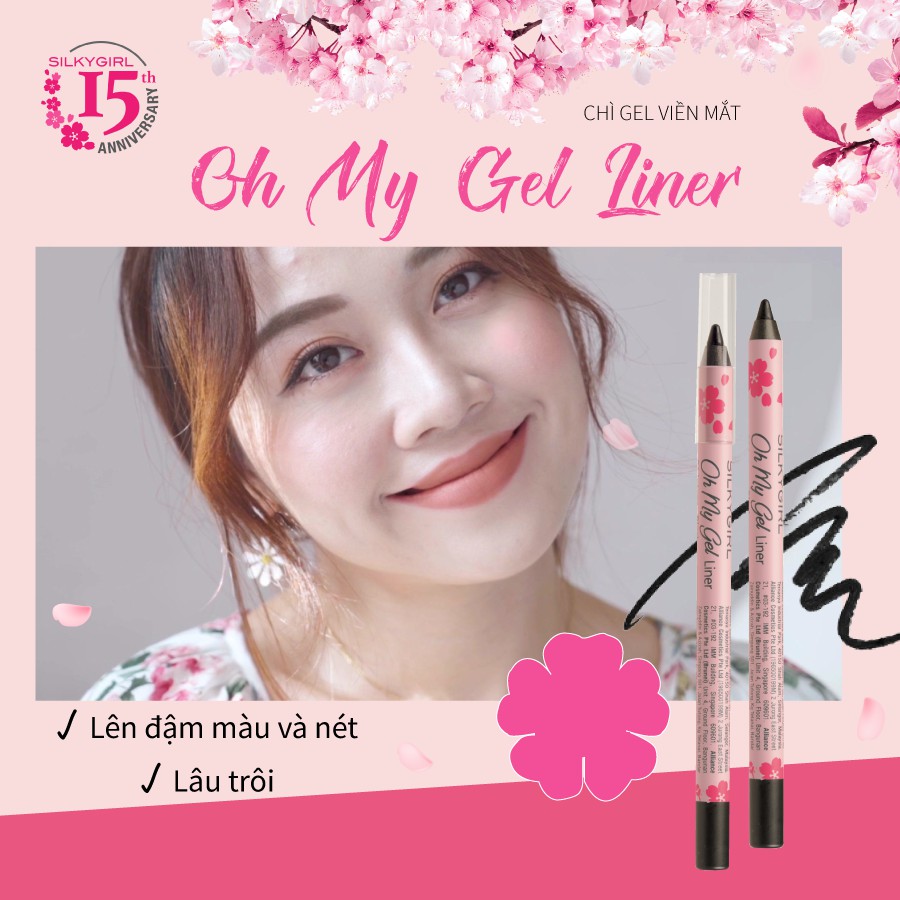 Chì Gel Viền Mắt Dạng Chuốt Silkygirl Oh My Gel Liner 1.2g | BigBuy360 - bigbuy360.vn