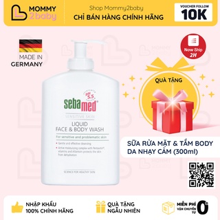 Sữa rửa mặt và tắm toàn thân da nhạy cảm Sebamed pH5.5 300ml [Nhập Khẩu Chính Hãng]