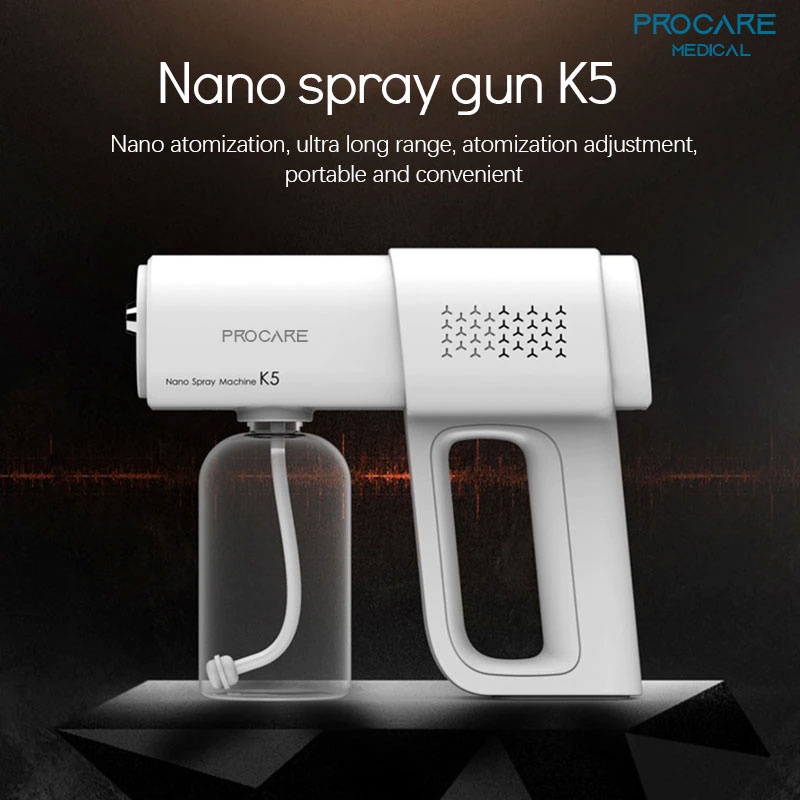 Súng Khử Khuẩn K5 Hàng Chuẩn - Khử Bắn Cồn Có Đèn UV - Khử Khuẩn Toàn Thân Và Vật Dụng - Vật Tư Cần Thiết CHo Gia Đình | BigBuy360 - bigbuy360.vn