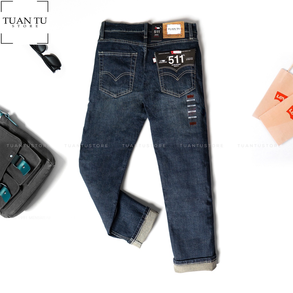 Quần Jean nam LV 511 Made in cambodia ( Form ống đứng,chất vải co dãn,ống quần 17cm -20cm) T06 | BigBuy360 - bigbuy360.vn