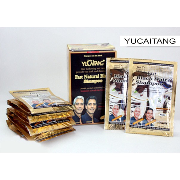 Hộp 10 Gói Dầu Gội Đen Tóc