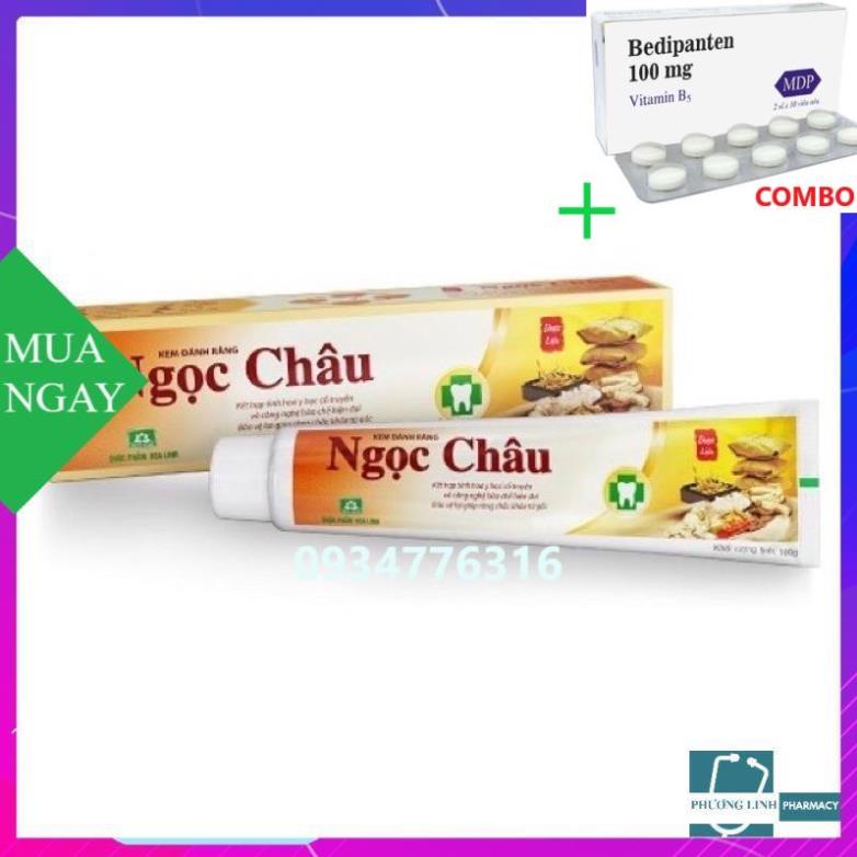 Combo Bedipanten 100mg +  KEM ĐÁNH RĂNG NGỌC CHÂU