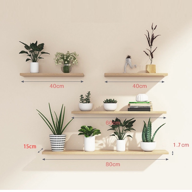THANH KỆ NGANG TREO TƯỜNG PUCA BẰNG GỖ DÙNG ĐỂ TRANG TRÍ NHIỀU KÍCH THƯỚC GIÁ SỐC