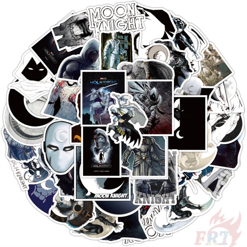 Set 100 miếng dán họa hình Moon Knight Series 01 không thấm nước độc đáo