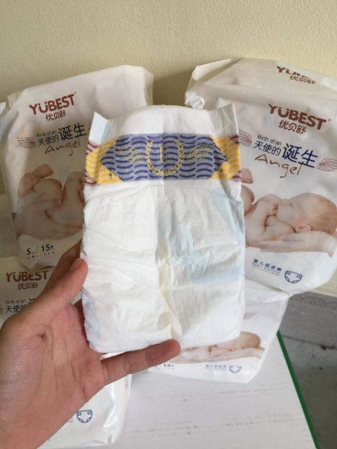 ) BỈM YUBEST ANGEL nội địa trung dán/ quần đủ size S90/ M84