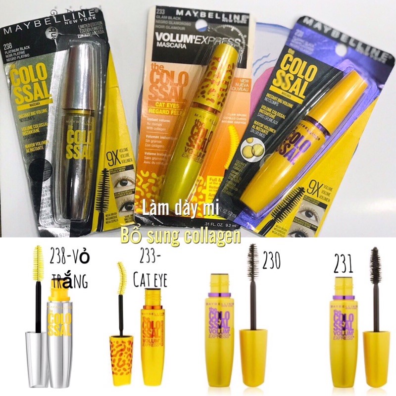 Mascara Maybelline các loại