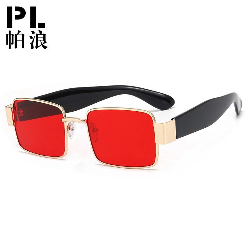 Kính mát gọng vuông bằng kim loại thời trang Âu Mỹ 2020 cổ điển cho nam