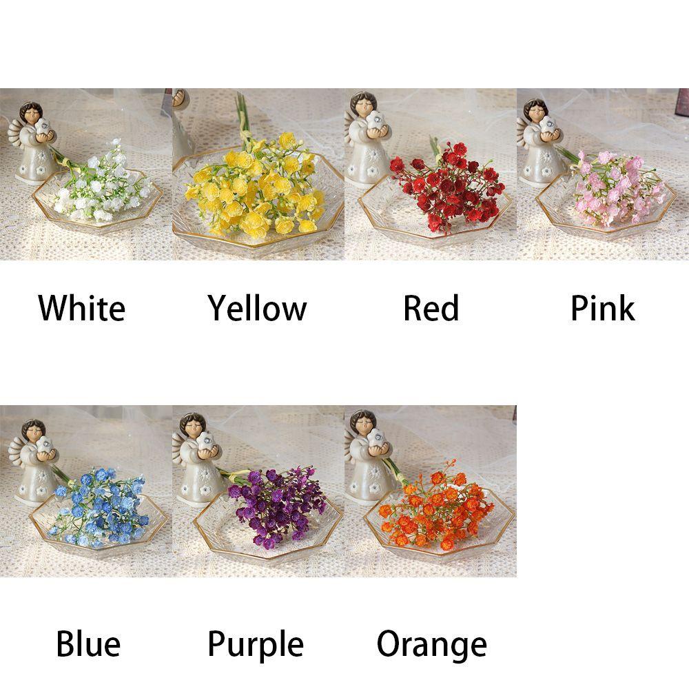 Bó 40 Bông Hoa Babysbreath Nhân Tạo Lấp Lánh Dùng Trang Trí Bàn Làm Việc / Văn Phòng / Ngoài Trời