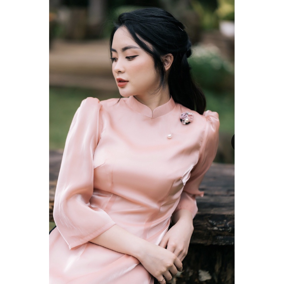 MINX - Áo Dài Organza Cát Tường