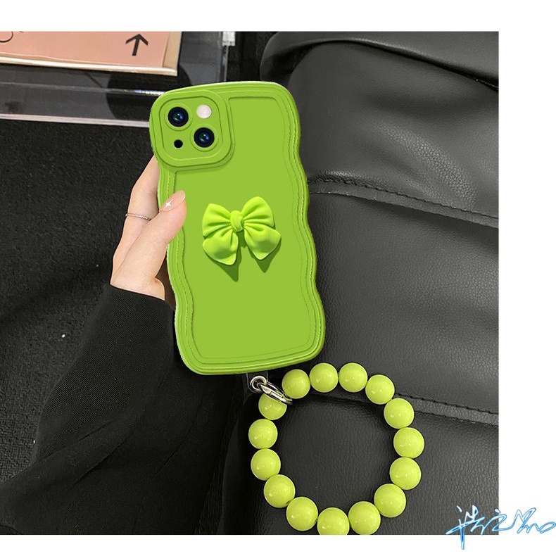 Ốp Điện Thoại Màu Xanh Lá Matcha 3D Thời Trang Cho iPhone 7 Plus 8 Plus 11 12 13 Pro Max 6 6S Plus X XR XS Max
