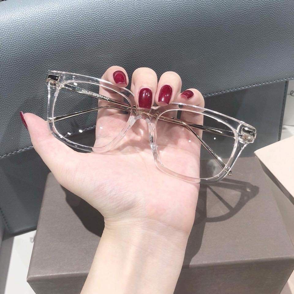 Mắt Kính Gọng Cận Gọng Bạc Trong Suốt K25 Thời Trang Cực Đẹp - Hazo