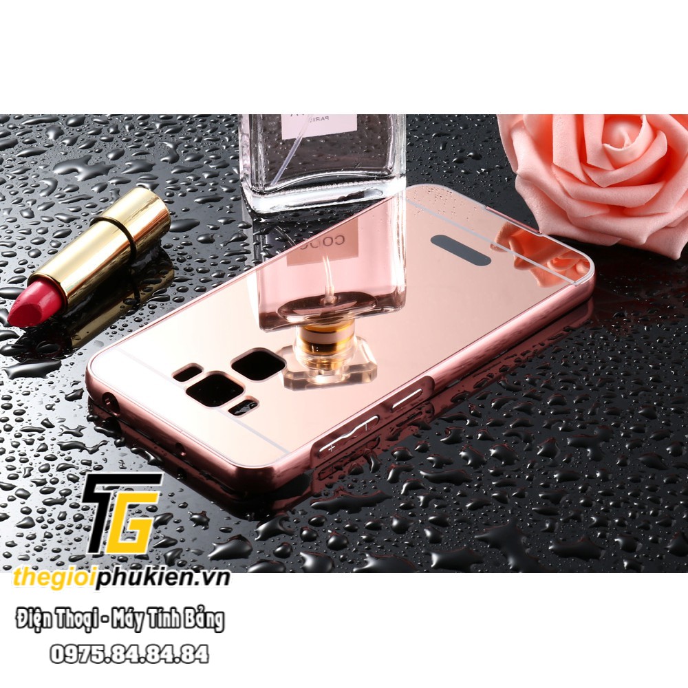 Ốp lưng Asus Zenfone 3 Max 5.5 ZC553KL tráng gương viền kim loại