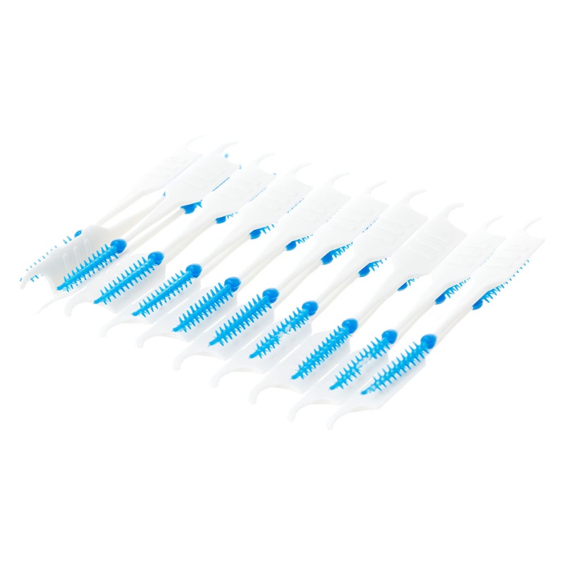 Bộ 20-200 tăm cọ xỉa răng nha khoa hai đầu silicone làm sạch răng miệng