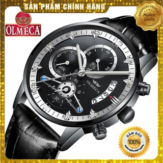 [HOT] ĐỒNG HỒ NAM DÂY DA ĐẸP OLMECA CHÍNH HÃNG - Chill Watch