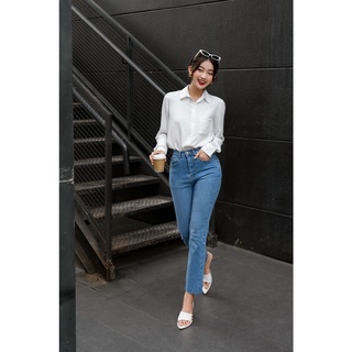 OLV - Áo Solid Button White Blouse