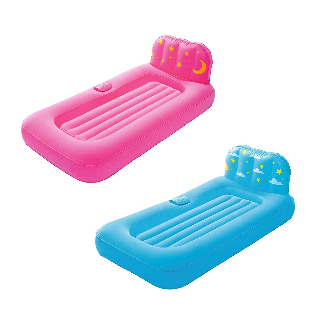 , Đệm hơi phát sáng Bestway 67496  nhiều màu sắc cho bé yêu ngủ ngon