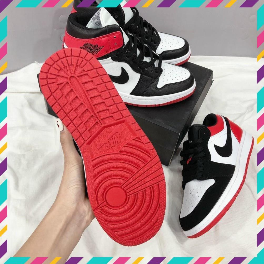 Giày Sneaker 𝐍𝐈𝐊𝐄 AIR 𝐉𝐎𝐑𝐃𝐀𝐍 𝟏 Trắng Đỏ Cao Cấp Full Size Nam Nữ