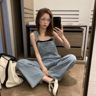 Quần yếm denim mới mùa xuân 2021 cỡ lớn