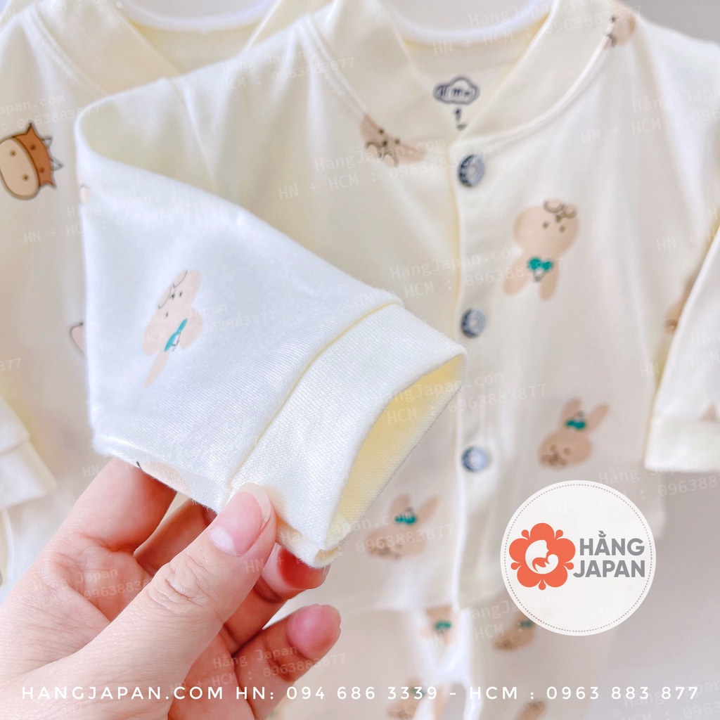Bộ nỉ mỏng dài tay thu đông cho bé trai gái Xuất Hàn Cao Cấp Thương Hiệu Himom họa tiết ngẫu nhiên