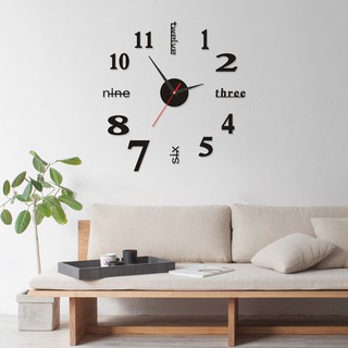 【Đặc biệt mới】đồng hồ treo tường Full Bộ Đồng Hồ Dán Tường Treo Tường Thiết Kế 3D Sang Trọng Kiểu Châu Âu DIY - Đảm Bảo Chất Lượng