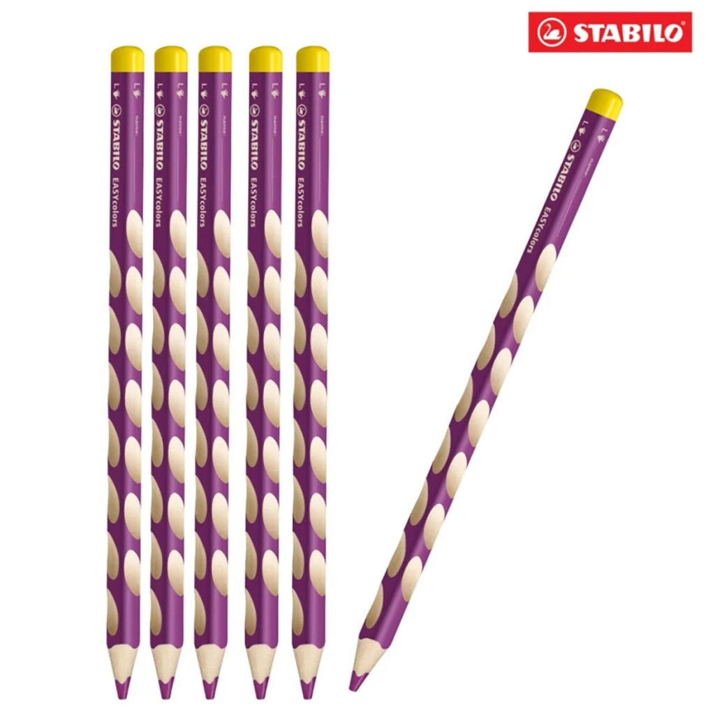 Combo Bộ cây bút chì màu STABILO EASYcolors, thuận tay trái 6/12 màu (CLE33L)
