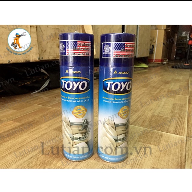 Chai xịt bóng đồ da và gỗ toyo