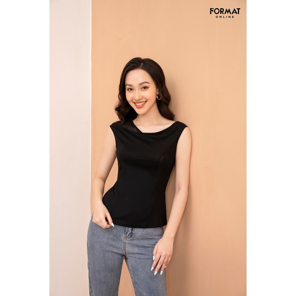 Áo T-shirt nữ cao cấp FORMAT vai chờm B931-625I