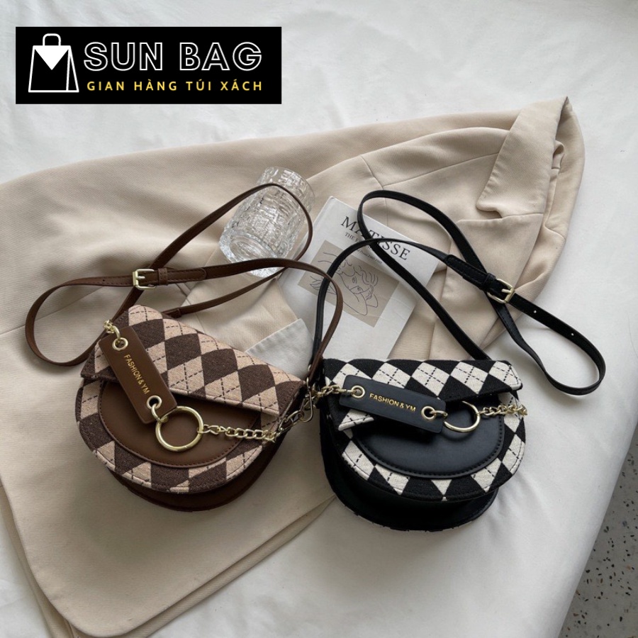 Túi xách nữ đeo chéo, đeo vai, đi chơi, đi học, dự tiệc, da cao cấp, phong cách hàn quốc size 21cm SB274