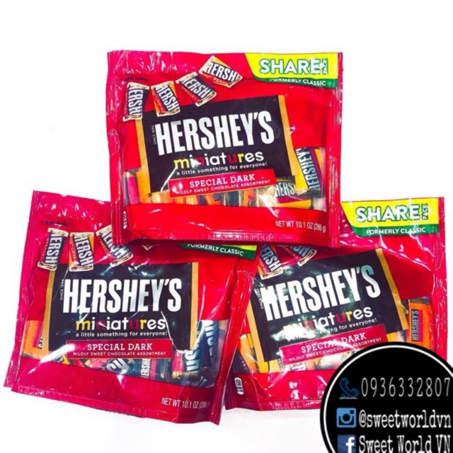 Socola Hershey's Miniatures (286g) - Mỹ