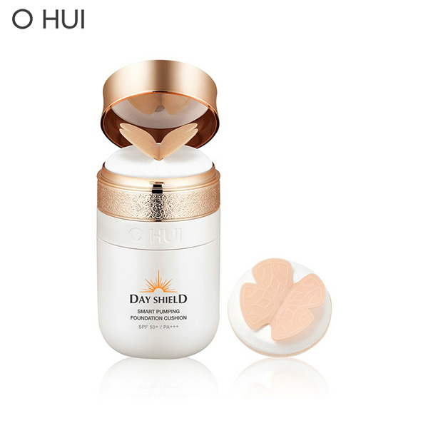 [𝔅𝔢𝔢❅] Phấn nước chống nắng che khuyết điểm OHUI Day Shield Smart Pumping Foundation Cushion 30ml [𝔅𝔢𝔢❅]