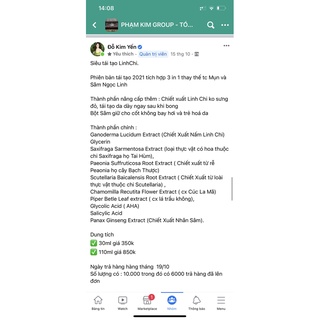 [CHÍNH HÃNG] Tinh chất mụn Anti ACNE Lamer Dr Lacir - Siêu tái tạo Vita LinhZhi Mẫu Mới - Siêu tái tạo Linh Chi Dr Lacir