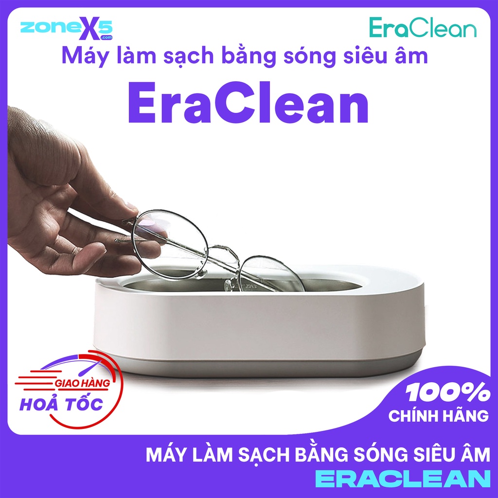 Máy làm sạch bằng sóng siêu âm Xiaomi EraClean - Máy rửa trang sức bằng sóng siêu âm -Thiết bị vệ sinh bằng sóng âm