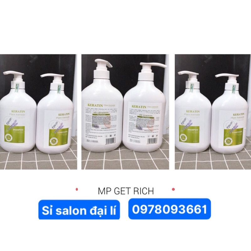 *Chính hãng*Cặp dầu gội xả karatin plant formula dưỡng ẩm , giữ màu phục hồi tóc