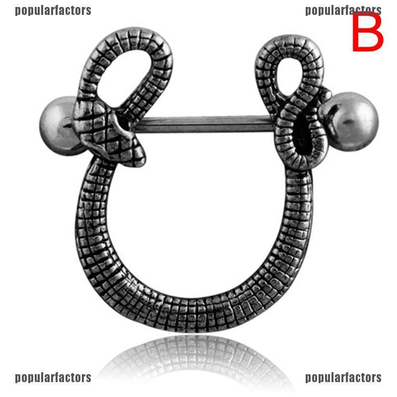 Khuyên Xỏ Cơ Thể Hình Rắn Bằng Thép Không Gỉ 14G