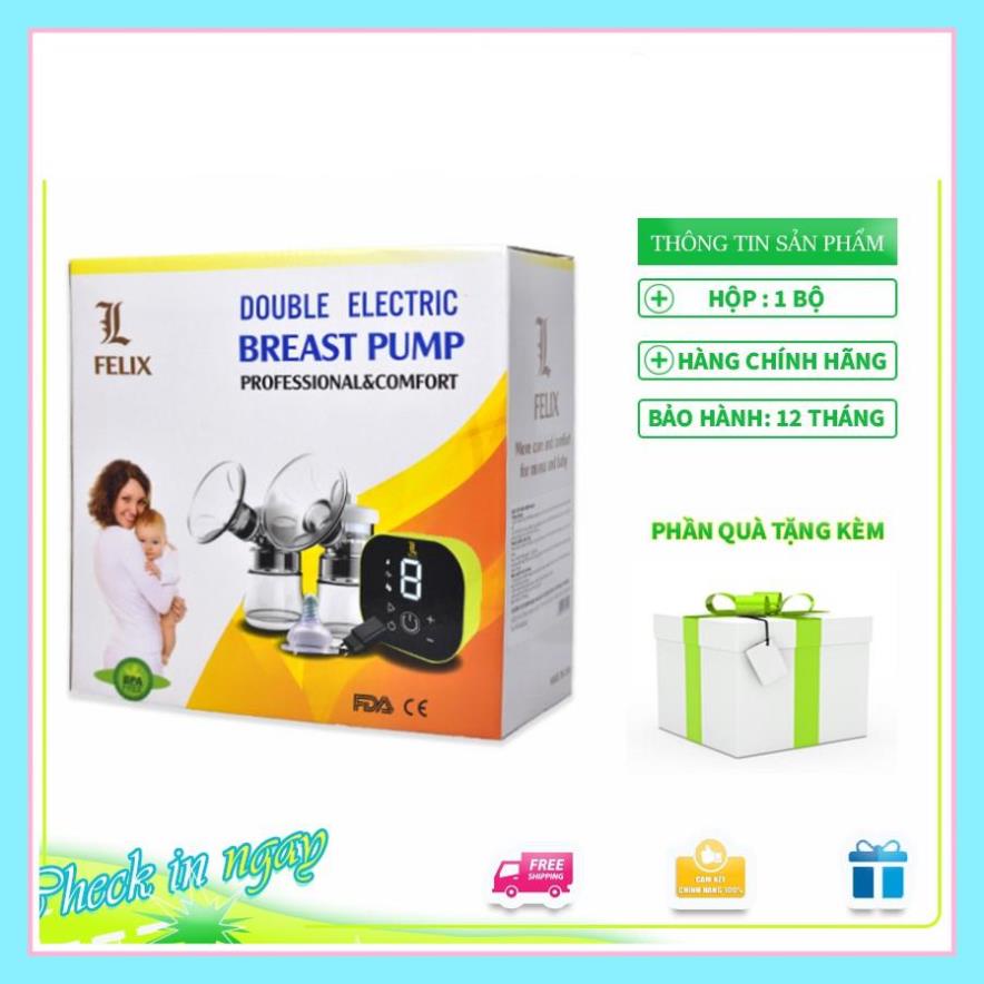 Máy hút sữa Điện Đôi Felix 9 cấp độ hút chuyên sâu ( Bảo Hành chính hãng 12 Tháng + Kèm phiếu)