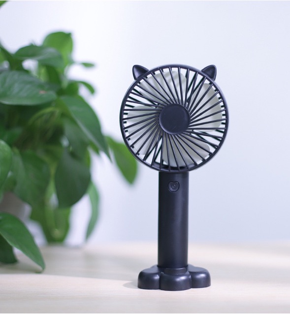 Quạt điện cầm tay kèm đế giữ điện thoại