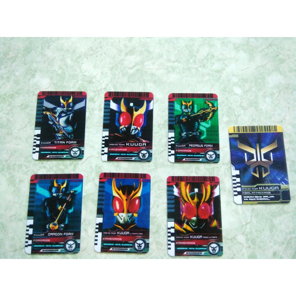 Bán lẻ 7 thẻ Kamen Rider Kuuga