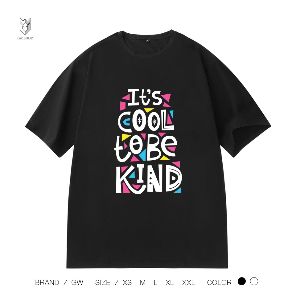 Áo Thun nam nữ unisex in chữ Color cool, áo thun ngắn tay cotton co dãn - GW Shop