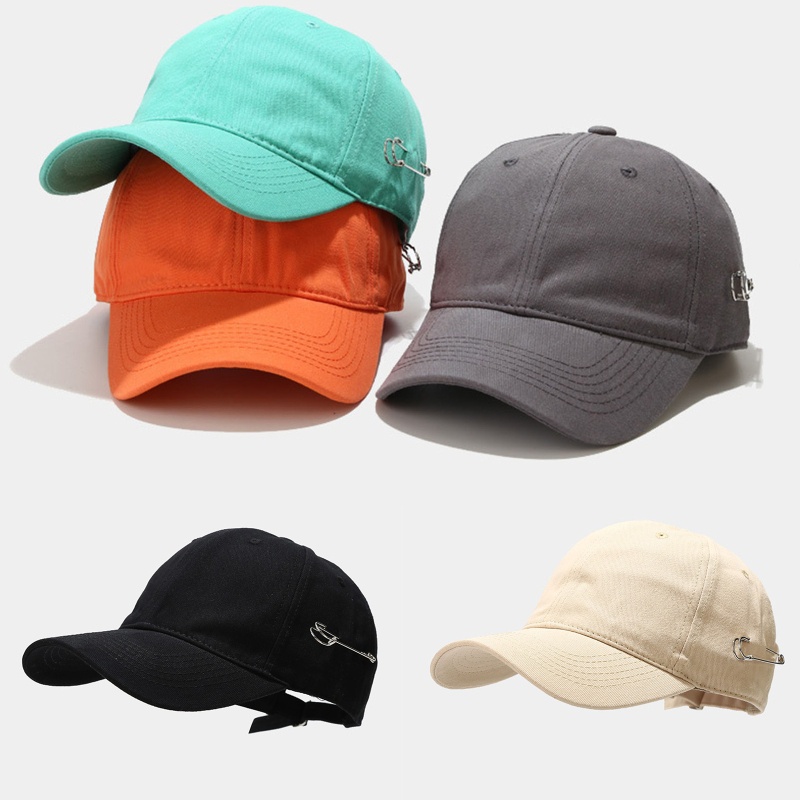 Mũ Lưỡi Trai Chất Liệu Cotton Màu Sắc Đơn Giản Phong Cách Hip Hop Thời Trang Cho Nam Và Nữ