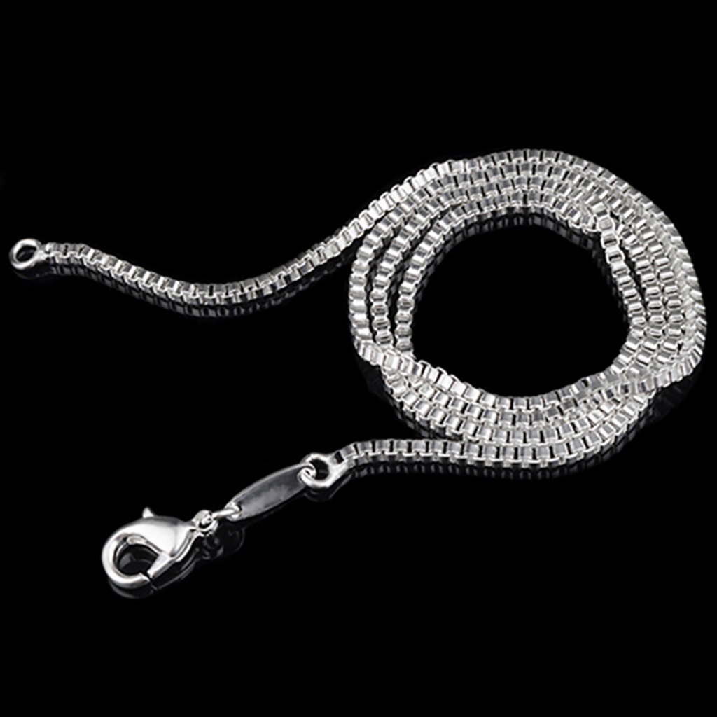 Vòng cổ Unisex Mạ Bạc 925 16 / 18 / 20 / 22 / 24inch